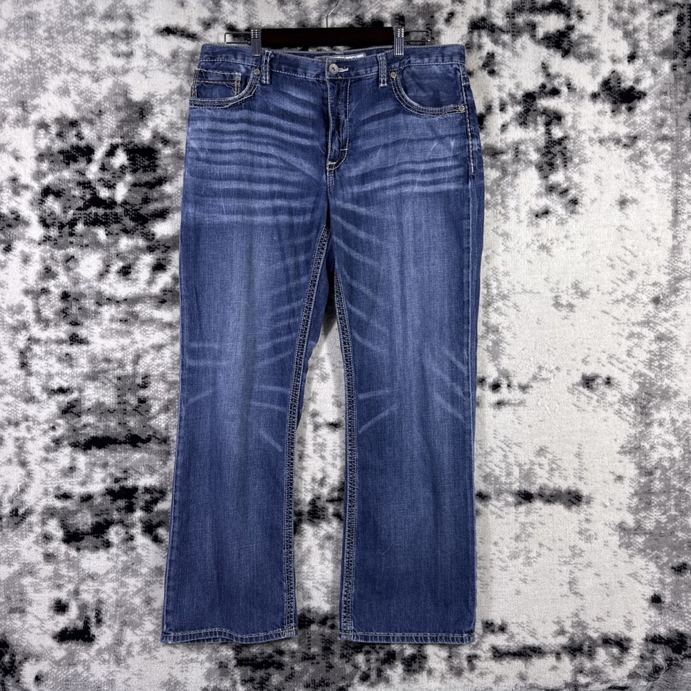 Minimal Rockabilly BKE Tyler Jeans Mens Size 36x30.5 Bootcut Cowboy Western Y2k